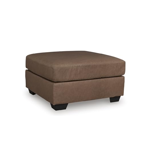 Walker Point Contemporary Faux Leather Oversized Accent Ottoman