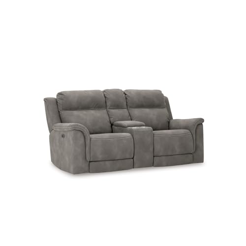 Power Reclining Loveseat Sofa with Console