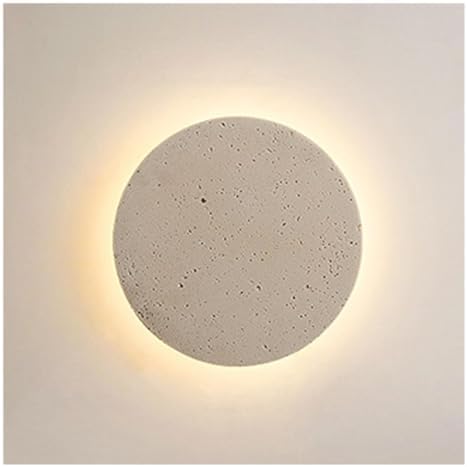 Modern Ultra-Thin Round Stone Wall Light