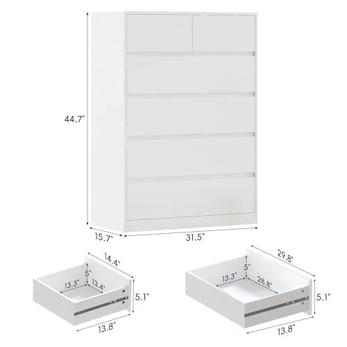 White Malm Dresser for Bedroom