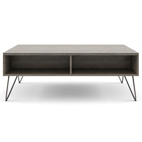 Lockhart 30" Wide Solid Mango Wood Drum Coffee Table in Natural