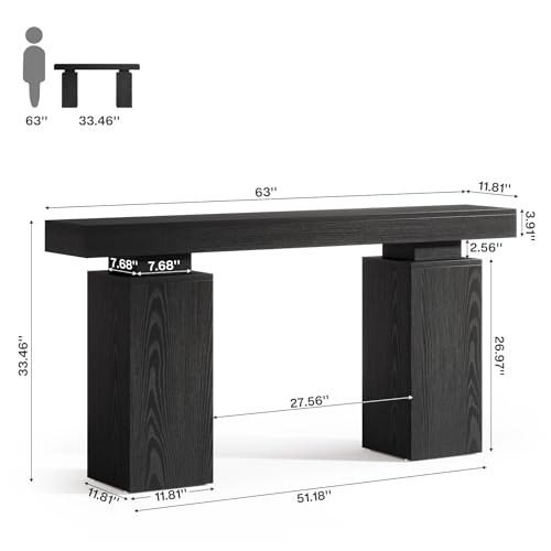 63 Inch Long Console Table