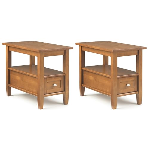 Warm Shaker 20" End Tables in Light Golden Brown