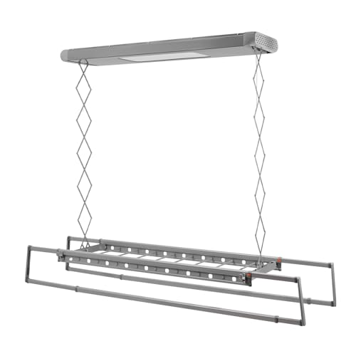 Electric Retractable Airing Rack Gray
