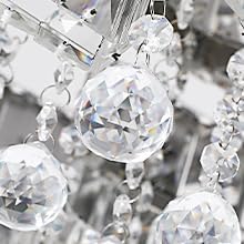 Flashing God Dia 32'' Modern K9 Crystal Chandelier Flush Mount Ceiling Light