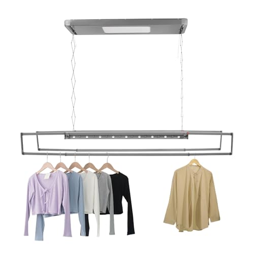 Electric Retractable Airing Rack Gray