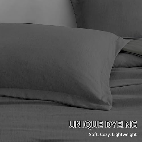 King Size Comforter Set 7 Pieces Dark Grey Bed in a Bag