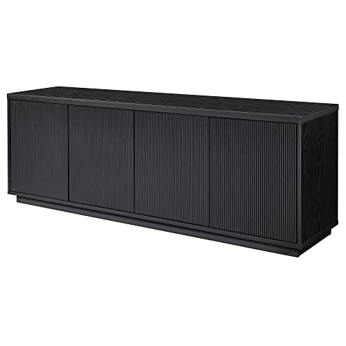 Hanson Rectangular TV Stand for TV's up to 75" in Black Grain