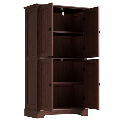 Bathroom Floor Cabinet with Adjustable Shelves