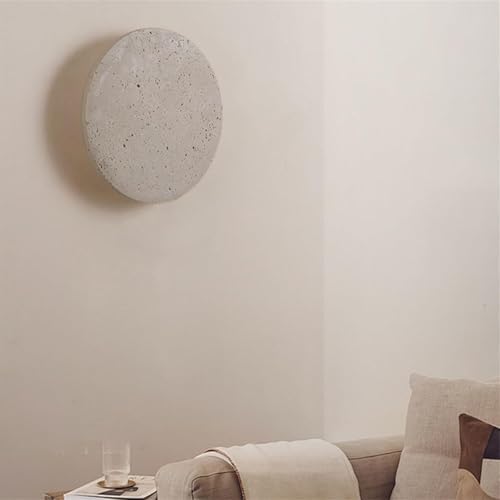 Modern Ultra-Thin Round Stone Wall Light