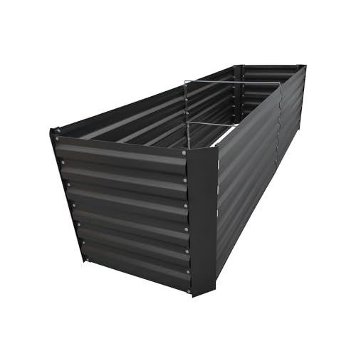 6x2x2FT Black Metal Raised Garden Bed Kit