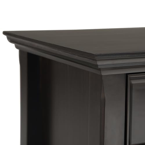 Amherst 24" Wide Solid Wood Bedside Table in Hickory Brown