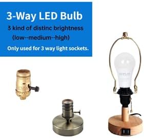 TJBB 6-Pack 3 Way Light Bulbs Soft White 3000K 50 100 150 Watt Equivalent