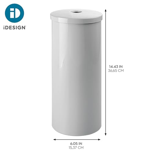 Freestanding Toilet Paper Canister with Lid (3 Count)