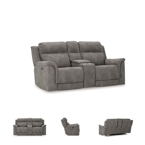 Power Reclining Loveseat Sofa with Console