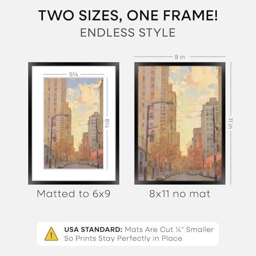 8x11 Black Picture Frame