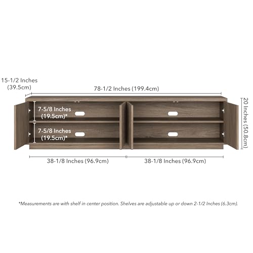 79" TV Stand for TVs up to 85"