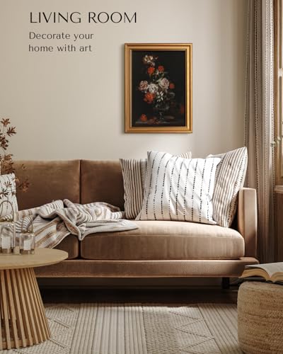 Vintage Gold Framed Wall Art for Living Room