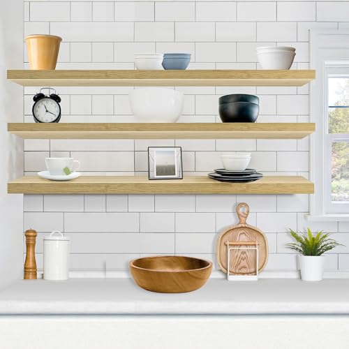 Floating Shelves for Wall Storage (3 Count)
