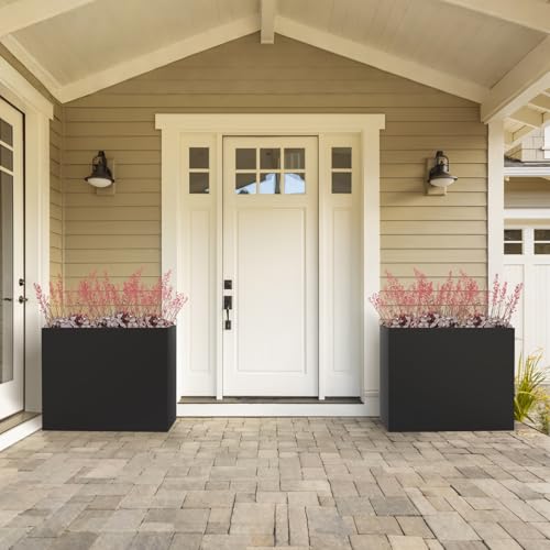 Metal Planter Box for Outdoor Plants 36" L x 12" W x 26" H