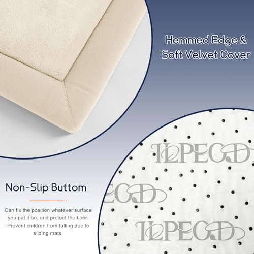 Baby Play Mat for Floor Nursery Rug Muscle Mat Area Rug Playroom Rug 74"x50" Playpen Mat Elastic Foam 1.3" Thick Crawling Mat for Babies