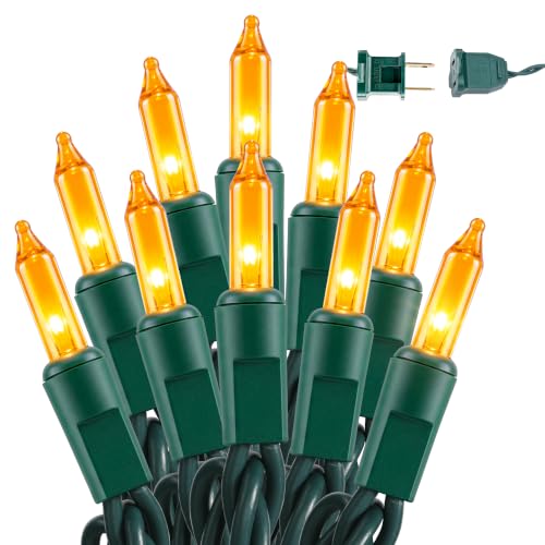 Gold Christmas Lights 300 Count 69.6ft Incandescent String Lights