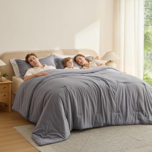 Grey Oversized King Comforter Set