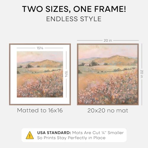 20x20 Mocha Picture Frame