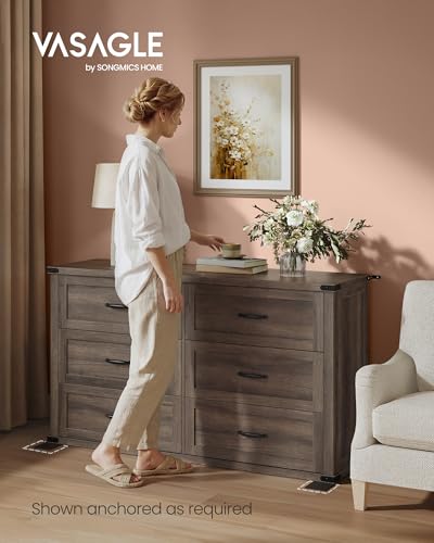 Modern 6 Drawer Dresser