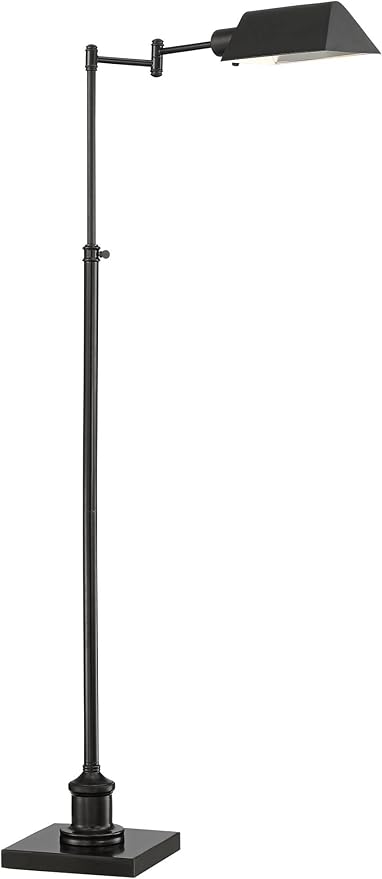 Regency Hill Jenson Traditional Farmhouse Adjustable Pharmacy Floor Lamp