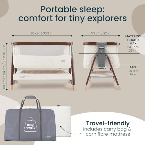 CoZee® Luxe Bedside Bassinet & Sleeper