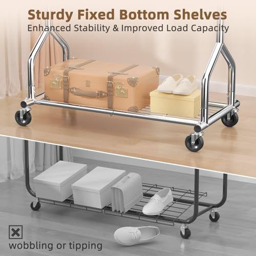 Heavy Duty Clothes Rack Load 424 LBS