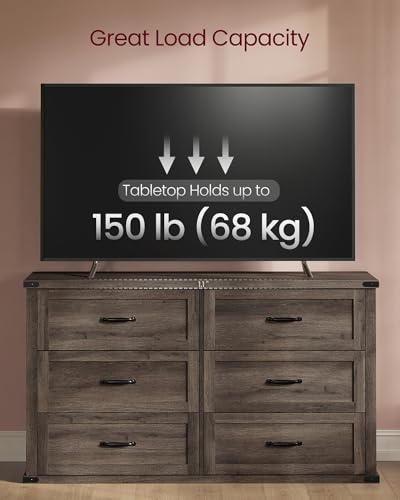 Modern 6 Drawer Dresser