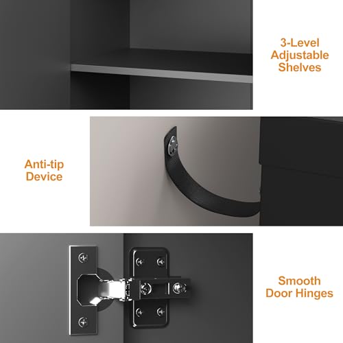 112'' Buffet Cabinet with Storage