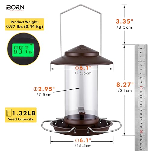 Bird feeders for Outdoors Metal Chew Resistant