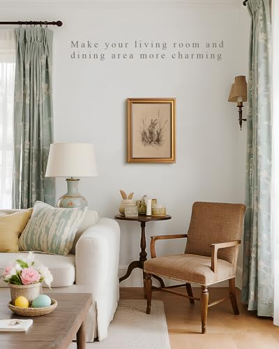 Vintage Gold Framed Wall Art for Living Room