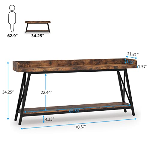 70.9 inch Extra Long Console Table Behind Couch