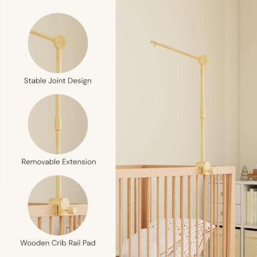 Wood Mobile Arm for Crib