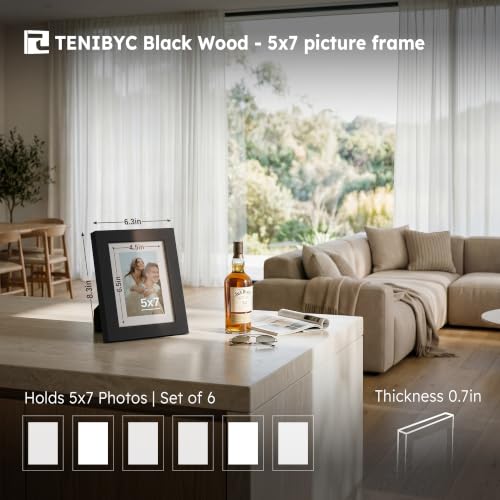 5x7 picture frame 6 Pack (6 Count)