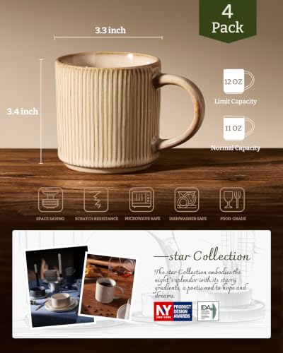 Coffee Mug Set of 4 (48 Count)