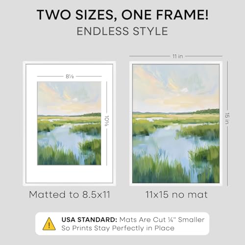 11x15 White Picture Frame (2 Count)