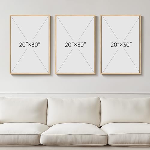 Large Framed Sage Green Gold Abstract Wall Art (3 Count)
