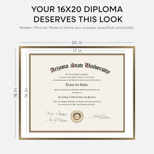 16x20 Bronze Diploma Frame (2 Count)