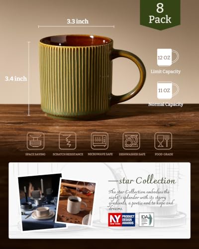 Coffee Mug Set of 8 (96 Count)