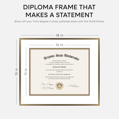15x18 Bronze Diploma Frame (3 Count)