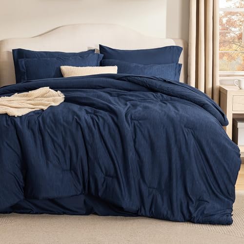 Full Comforter Set Navy