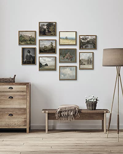 Framed Canvas Wall Art Vintage Decor