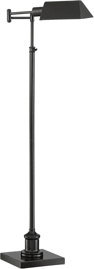 Regency Hill Jenson Traditional Farmhouse Adjustable Pharmacy Floor Lamp