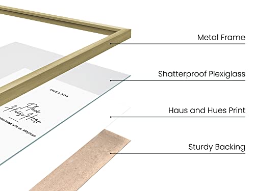 4x6 Gold Metal Picture Frames (3 Count)