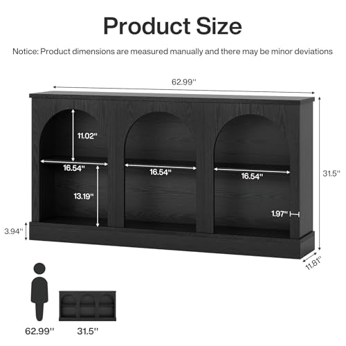 Black Console Table with Storage